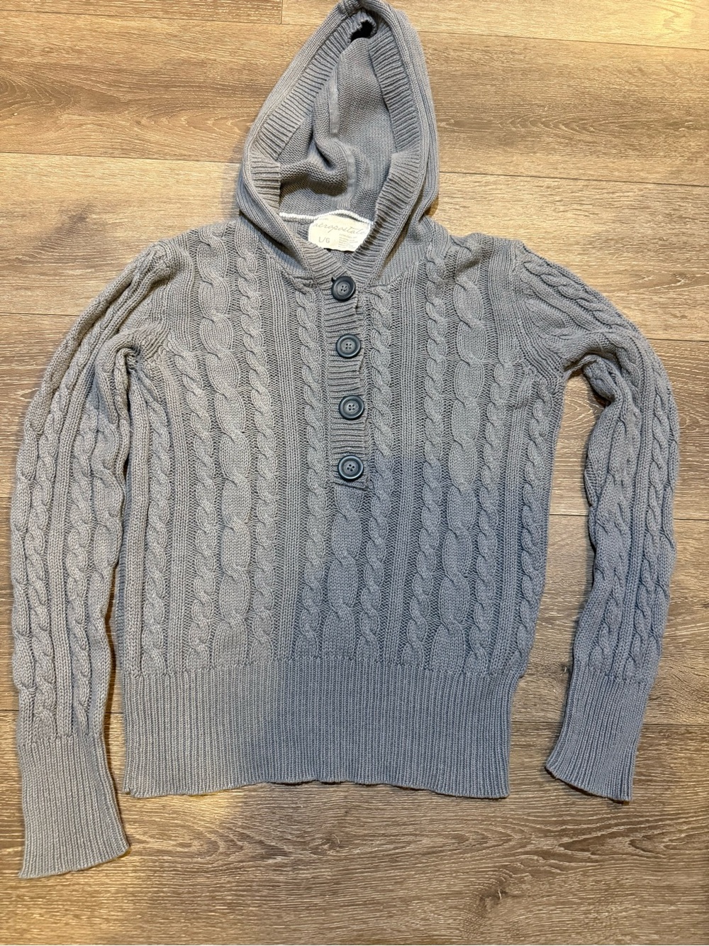 Aeropostale Hooded Cable Knit Sweater – women’s Large